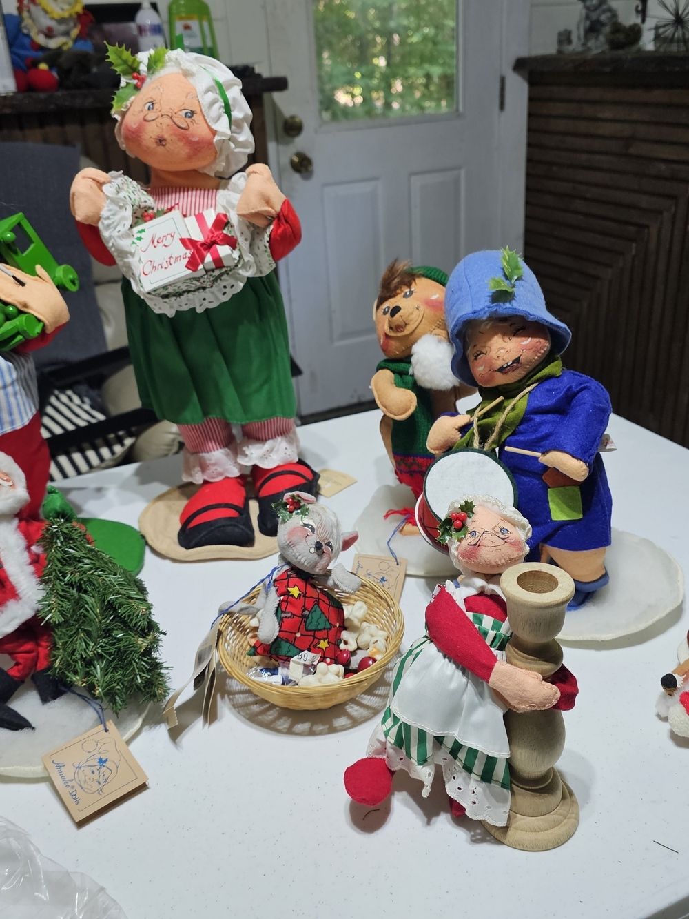Annalee Green & Blue Holiday Figurine Collection